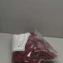 duduta Burgundy Sheepskin Throw Rug 2x3 ft, Fluffy Shag Faux Fur Seat Chair Covers Non Slip Washable