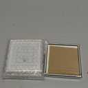 4x4'' Sqaure Simply Silver Metal Picture Frame With Mat for 3x 3'' Set of 2, Narrow Silver Plated metal Photo Frames 3x3'' With Soft Touch Velvet Backing for Desktop and Shelf display