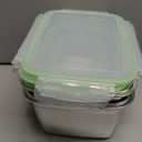 Stainless Steel Storage Containers with Lids | Leak Proof Stackable | Set of 5 Containers for Freezer Fridge Oven Dishwasher Safe