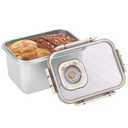 CODOHI Bread Box for Homemade Bread, Time Recording Bread Storage Container with Lid, Airtight Fresh Bread Holder bin For Kitchen Countertop, Dishwasher Safe, 7.3x4.9x4.3 Inch