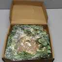 Pinkpum 20'' Eucalyptus Wreath for Front Door, Porch, Window - Green Decor for Home, Farmhouse - Spring, Summer, Fall, All Seasons (White)