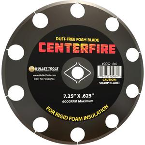 CC52-1507 7.25 in. CenterFire Dust Free Foam Blade for cutting EPS, XPS & Poly-ISO insulation