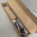 Satin Nickel Curtain Rods 18 to 45 inches,1 Inch Modern Metal Drapery Rods,Adjustable Heavy Duty Curtain Pole Suitable for Bedrooms and Living Rooms(18"-45"Satin Nickel)