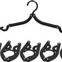 Household Travel Camping Portable Non- Folding Clothes Hangers Black 6 Pcs (id: cb4 6b5 4bc cab c7b