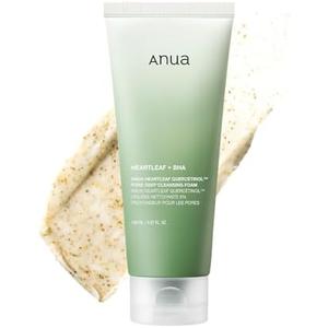 ANUA Heartleaf Quercetinol Pore Deep Cleansing Foam, Facial Cleanser, for Double Cleansing, BHA, Hyaluronic Acid, Glycerin, Face Wash, Blackhead Remover, Korean Skincare (150ml/5.07 fl.oz.) Exp. 2028/07/02