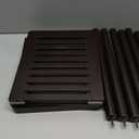 AmazerBath Bamboo Over The Toilet Storage Shelf, 2-Tier Over Toilet Bathroom Organizer Rack, Bathroom Shelves Over Toilet Space Saver, Espresso