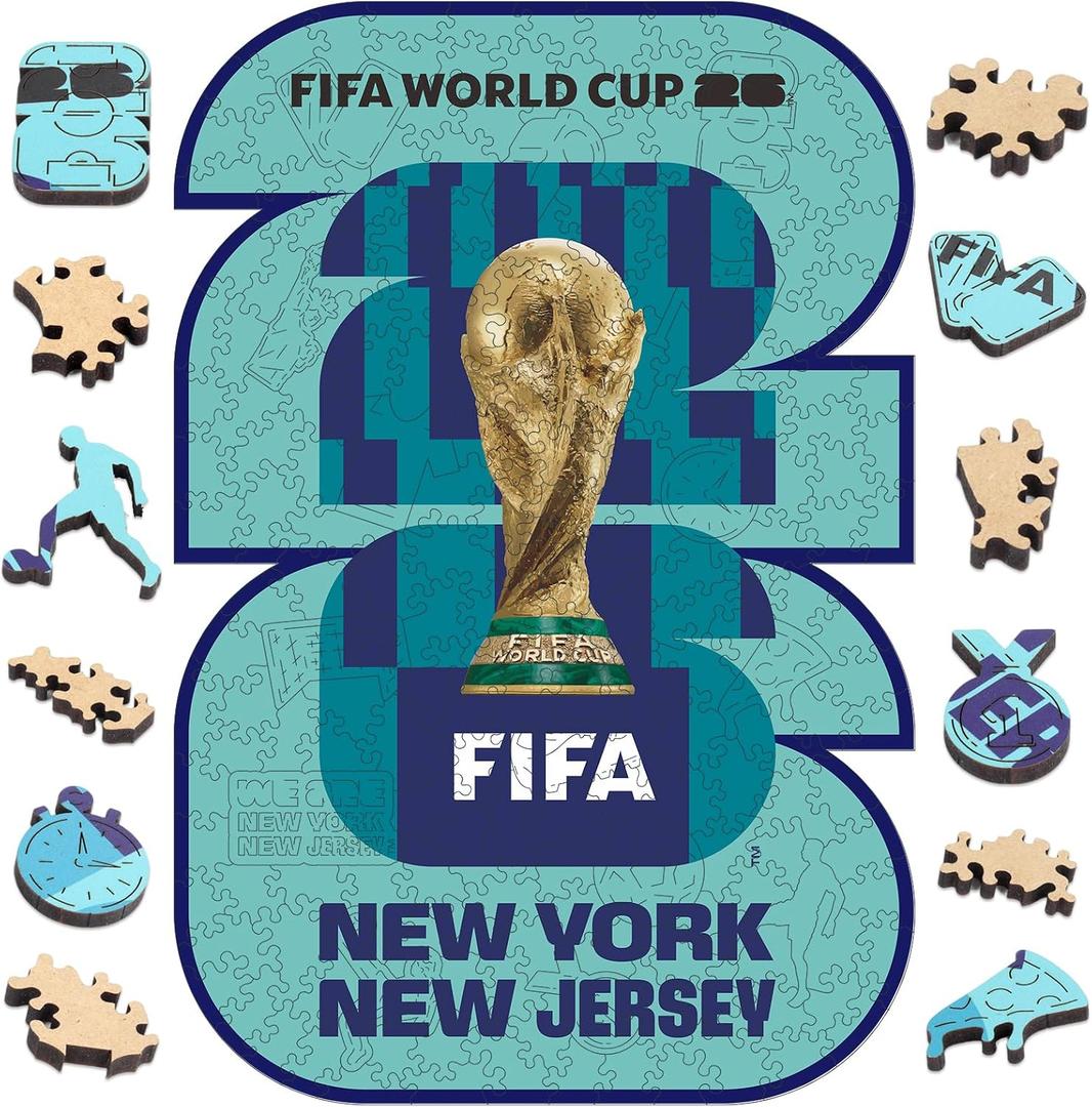 FIFA World Cup 2026 Wooden Puzzle Collectible-NY-NJ Poster 200Pcs DecorGift