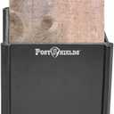 Post Shields Post Protector - This Protects Your Mailbox, Deck & Fence Posts from Damage by Lawn Maintenance Equipment - Fits Wood & Metal Posts - No Tools, Screws or Nails Needed (Bronze)