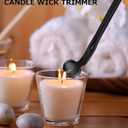 5 IN 1 Candle Wick Trimmer, Electric Candle Lighter Rechargeable, Candle Snuffer, Candle Wick Cutter, Candle Wick Dipper Accessory Candle Making Kit,with Storage Tray Plate for Gifts Candle Lovers