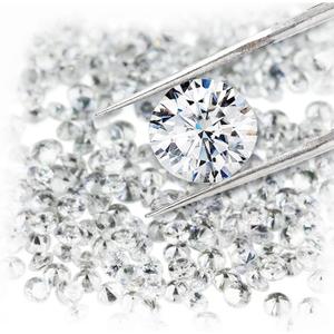 500pcs 1.9mm Loose Round White Cubic Zirconia, DIY Jewelry Crafts Compatible, CZ stone for Earring Necklace Hand bracelet Customization (Round 1.9mm 500pcs)