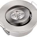 Pack of 10 3W COB LED Downlights Kit Under Cabinet Recessed Ceiling Light Fixture with Adjustable Eyeball + Driver 3000K (Warm White(3000K))