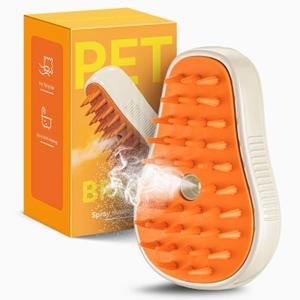 2 x 3 In 1 Pet Brush for Shedding, Portable Hair Removal Tool for Cats and Dogs, Deshedding Grooming Brush for Indoor Pets