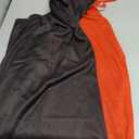 OurLore Black and Red Reversible Halloween Christmas Cloak Masquerade Party Cape Costume (55 inch, With Hood)