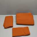 Bedsure 100% Washed Cotton Duvet Cover King Size - Burnt Orange Minimalist Cotton Duvet Cover Linen Like for All Seasons - GentleSoft Plain Simple Bedding (Burnt Orange, King, 104"x90")