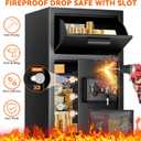 2.8 Cu Ft Depository Safe with Drop Slot, Heavy Duty Drop Safe for Business