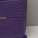 LARVENDER Carry On Luggage 22x14x9 Airline Approved, 20 Inch Hardshell & Lightweight PP Carry On Suitcase for Women with Spinner Wheels TSA Lock, Grape Purple (3 Piece Set (20/DB/TB))