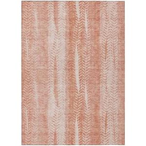 Addison Rugs Chantille ACN694 Coral 2'6" x 3'10" Indoor Outdoor Area Rug, Easy Clean, Machine Washable, Non Shedding, Bedroom, Entry, Living Room, Dining Room, Kitchen, Patio Rug