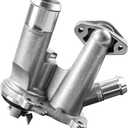 WMPHE Aluminium Engine Coolant Thermostat Housing Compatible with 2013-2016 Ford Escape 2014-2016 Transit Connect 2014-2019 Fiesta 2014 Fusion, Replacement for BM5Z8592C BM5Z-8592-C