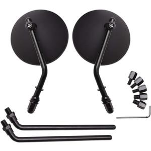 DREAMIZER 3.8" Motorcycle Rear View Side Mirror Round 8mm 10mm Universal Compatible with CB350 CB1100 Guide ATV Dirt Bike Cruiser Chopper - Black #1 DREAMIZER 3.8" Motorcycle Rear View Side Mirror Round 8mm 10mm Universal Compatible with CB350 CB1100 Guide ATV Dirt Bike Cruiser Chopper - Black #1