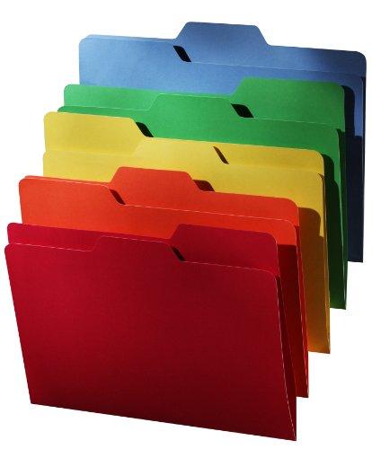 Find It All-Tab File Folders, Letter Size, Third Cut, 18 Folders per Pack, Back to School Supplies for College Students, 5 Color Assortment (FT07173)