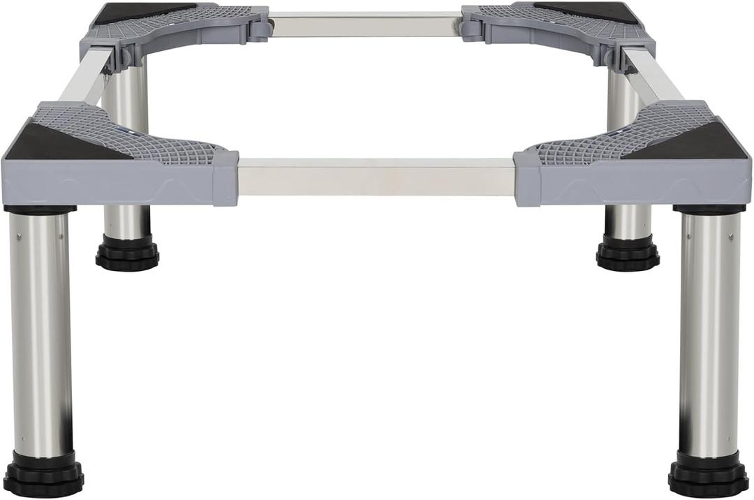 Kokorona Washing Machine Stand Mini Fridge Stand with 4 Strong Feet (11-12.2in High), Adjustable Refrigerator Base Multi-Functional Washer Dryer Pedestals, Max Load 330lbs