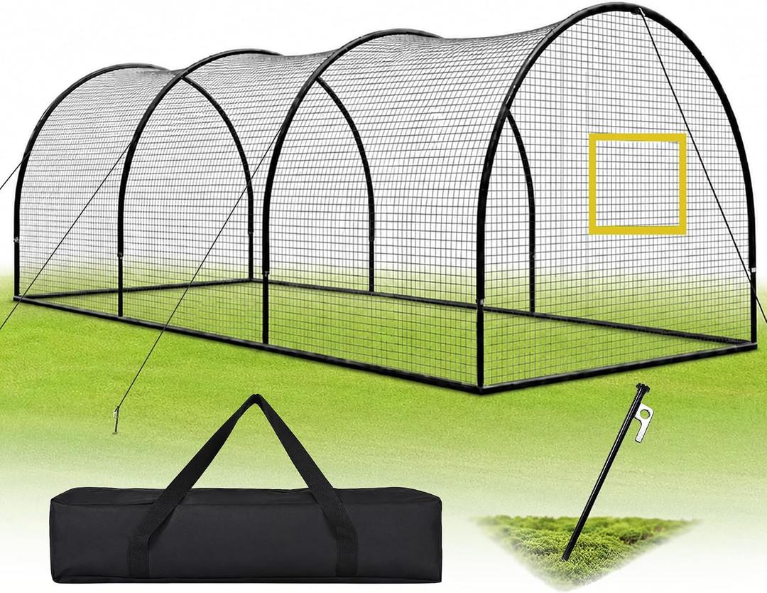 Baseball Batting Cage,30x13x9 FT Batting Cages for Backyard
Heavy Duty Portable Batting Cages for Backyard & Outdoor Lawn Training, Baseball & Softball Training Equipment