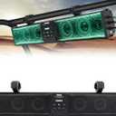26 Inch UTV Sound Bar w/6 Speaker,ATV SoundBar Bluetooth with RGB Lighting,Music Sync Waterproof Golf Car Sound Bar with Back Light for ATV UTV Golf Cart w/1.75-2.25" Roll Bar