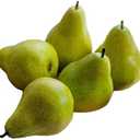 Lovmeety 5Pcs Fake Pears Artificial Pear Fruits Lifelike Faux Green Pear Fake Fruits Decorative Simulation Pears Fruits for Kitchen Party Home Table Centerpieces Sketch Photography Prop Decor