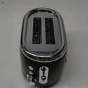 Mueller Retro Toaster 2 Slice with 7 Browning Levels and 3 Functions: Reheat, Defrost & Cancel, Stainless Steel Features, Removable Crumb Tray, Under Base Cord Storage, Black