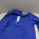 Bold Lightning Bolt  Distressed Minimalist Graphic Art Pullover Hoodie Medium