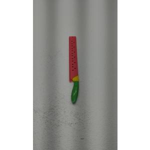 Jacent Brite Concepts 11.5" Watermelon Knife & Blade Cover BPA Free Soft Grip