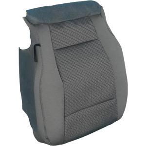 Medium Gray Cloth Driver Side Bottom Seat Cover Compatible with Ford F150 XLT 2015 2016 2017 2018 2019 2020