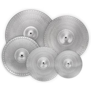 Low Volume Cymbal Pack Silver Mute Cymbal 14"/16"/18"/20" 5 Pieces Drum Cymbal Set