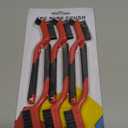 6-Pack Nylon Cleaning Brushes - Non-Scratch Nylon Bristles for Delicate Surfaces & Daily Cleaning | Ergonomic Grip with Mini Head & Hanging Hole