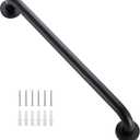 Shower Grab Bar Bathtub Bar, Stainless Steel Safety Grab Rail, Home Care Bathroom Safet Hand Support Rail Balance Handrail, 20 Inches, Matte Black