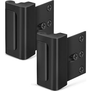 Home Security Door Lock Door Reinforcement Lock Door Locks for Kids Safety Flip Door Lock Latch Childproof Night Lock Door Security Front Door Child Safety Lock (2, Black)