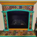 Handmade Mexican Tile Set 100 Pieces — 4x4 Decorative Talavera Tiles — 50 Unique Hand-Painted Designs — Mexican Folk Art Wall Tiles