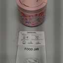 14oz Insulated Vacuum Food Jar with Buckle Lid,Soup Thermo for Hot Food Kids,Wide Mouth Leakproof Stainless Steel Lunch Container with Spoon-Mermaid