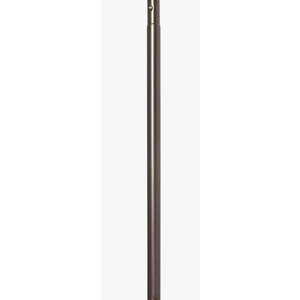 Pole, 33.5" long, 1.6" diameter, dark brown color