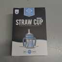 GROSMIMI Spill Proof no Spill Magic Sippy Cup with Straw with Handle for Baby and Toddlers, Customizable, PPSU, BPA Free 6 oz (Sky blue)