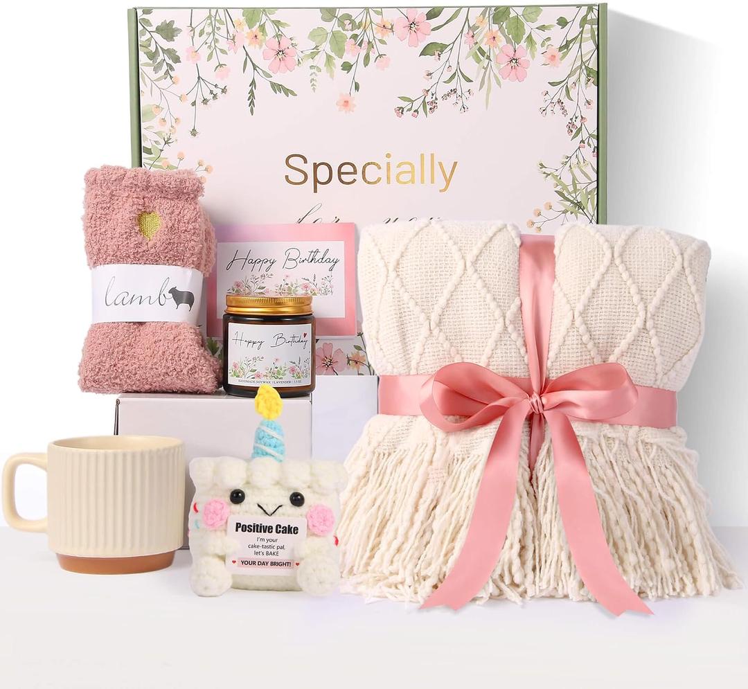 Birthday Gifts for Women, Self Care Gifts, Get Well Soon Gifts Package, Relaxing Care Package, Unique Happy Birthday Gift Ideas for Women, Her, Mom, Sister, Best Friend, Wife, Girlfriend, Coworker