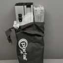 Portal Lightweight Aluminum Folding Square Table Roll Up Top 4 People Compact Table with Carry Bag for Camping, Picnic, Backyards, BBQ, Silver