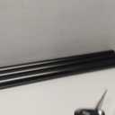Double Curtain Rod 72 to 144 Inch, HOTOZON 1 Inch Heavy Duty Double Curtain Rods for Windows 60 to 140 Inches(5-11.6 ft), Telescoping Drapery Rod with Simple End Finials, Black