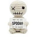 Funny Positive Voodoo Doll Crochet – Inspirational Halloween Gifts for Women Men – Motivational Gifts for Mom Dad Friend Coworker Sister Wife Husband – Halloween Party Favors Decorations