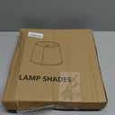 Lamp shades Set of 2, 13" Top x 13" Bottom x 10" High, Drum Lamp shadesMedium Lamp shade, Beige Lampshade Natural Linen Hand Crafted, see installation video here