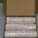 Qinyoung 150 Pcs Pink Floral Cupcake Wrappers Liners Rose Paper Baking Cups Greaseproof Disposable Scalloped Flower Cupcake Muffin Cases for Spring Summer Wedding Baby Shower Birthday Tea Party Decor