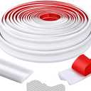 32.8ft x 1.25 Inch Flexible Peel and Stick Molding Trim for Wall, Baseboard, Backsplash, Tile Edge, Chair Rail, Mirror-self Adhesive Moulding Trim for Bathroom Wall Door Floor Window, White