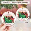 2 x Funny Cat Christmas Ornament 2025 - Black Cat Gifts for Women, Men, Friends, Family, Ceramic Pet Ornament for Christmas Tree, Animal Lover Gifts for Pet Mom, Sister, Holiday White Elephant Gift Idea