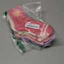 Jspupifip Kids Girls Crew Athletic Socks with Retro Stripes Hearts Cartoon Patterns for Running Sport Outdoor (6-10 Years, Red Beige Pink Purple)