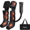 Nekteck Leg Compression Massager with Heat Leg Massager for Circulation and Pain Relief, Air Compression Boot Massage Tool with 2 Heats 6 Modes, Relaxation Tool for Men, Women, Athletes